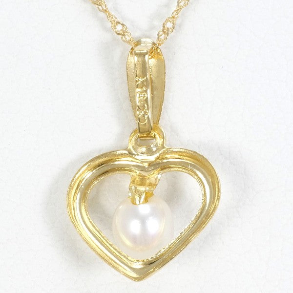 18K Yellow Gold Pearl Necklace for Women - Elegant Bridal Jewelry, Wedding Gift & Anniversary Present - Perfect for Formal Events, Date Nights and Special Occasions