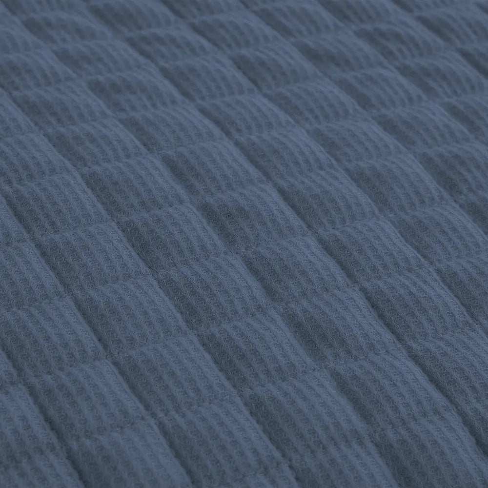 Luxury 3-Piece Cotton Waffle Weave Quilt Set - Soft & Breathable Bedding for All Seasons | Perfect for Master Bedroom, Guest Room & Dorm Decor
