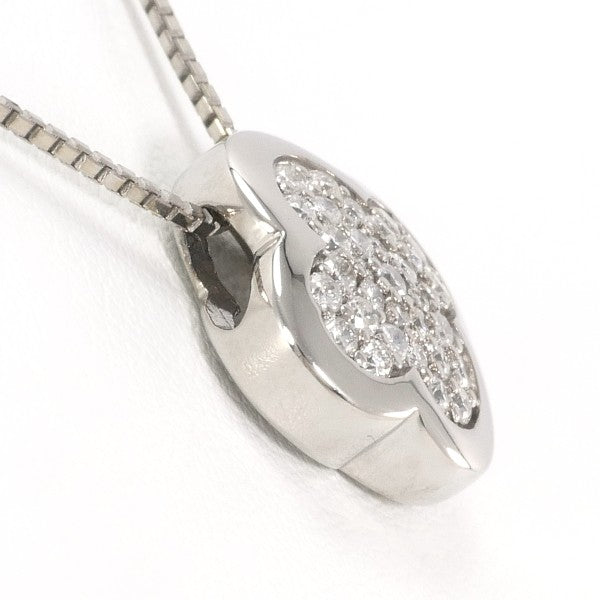 18K White Gold Diamond Necklace for Women - Elegant Pendant Jewelry Gift for Anniversary, Wedding & Special Occasions