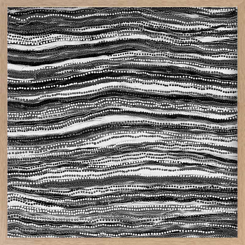 Dhaagun Black Framed Wall Art Print - Modern Home Decor for Living Room, Bedroom & Office
