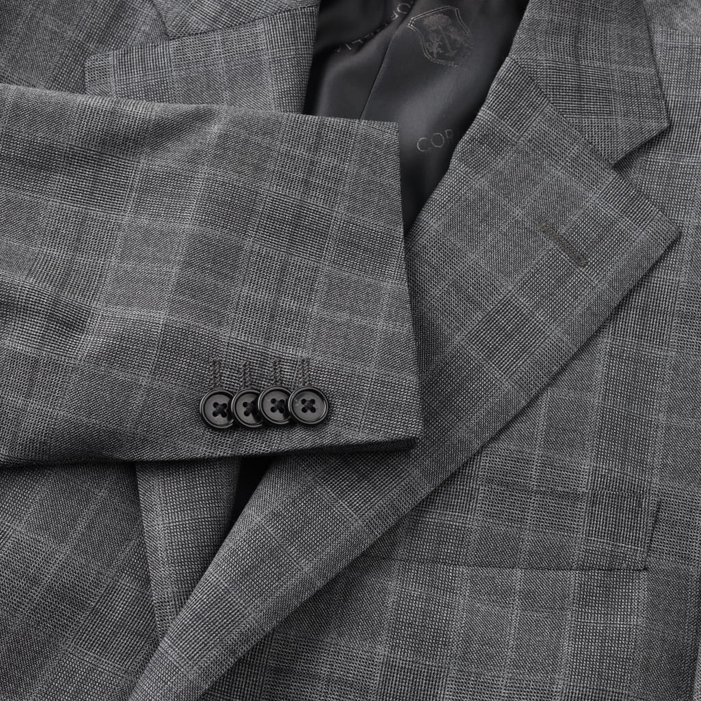 Premium CORNELIANI Slim Fit Wool Suit - Mid Grey Twill Leader for Business & Formal Occasions | Office Wear, Weddings & Professional Events