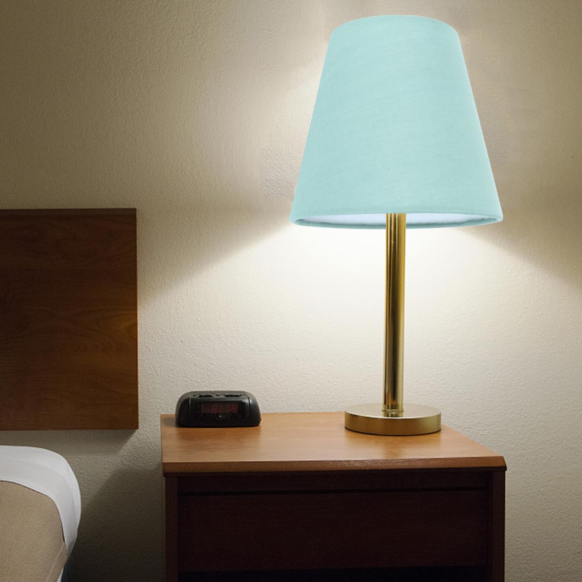 Uonlytech Clip-On Barrel Cloth Lamp Shade – 5x5x3 Inch Fabric Lampshade Cover for Table Lamps, Chandeliers, Wall Lights & Floor Lamps – Perfect for Candelabra & Candle Bulbs – Ideal for Living Room, Bedroom & Office Lighting Decor