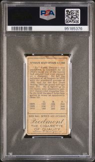 1911 T205 Ty Cobb Gold Border Baseball Card - PSA Graded #95185376 - Hall of Fame Collectible for Sports Memorabilia & Investment