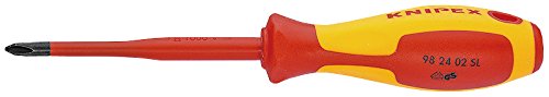 Knipex 98 24 01 SL Phillips Screwdriver Slim PH1 - Precision Screwdriver for Electronics, Jewelry & Small Appliances Repair