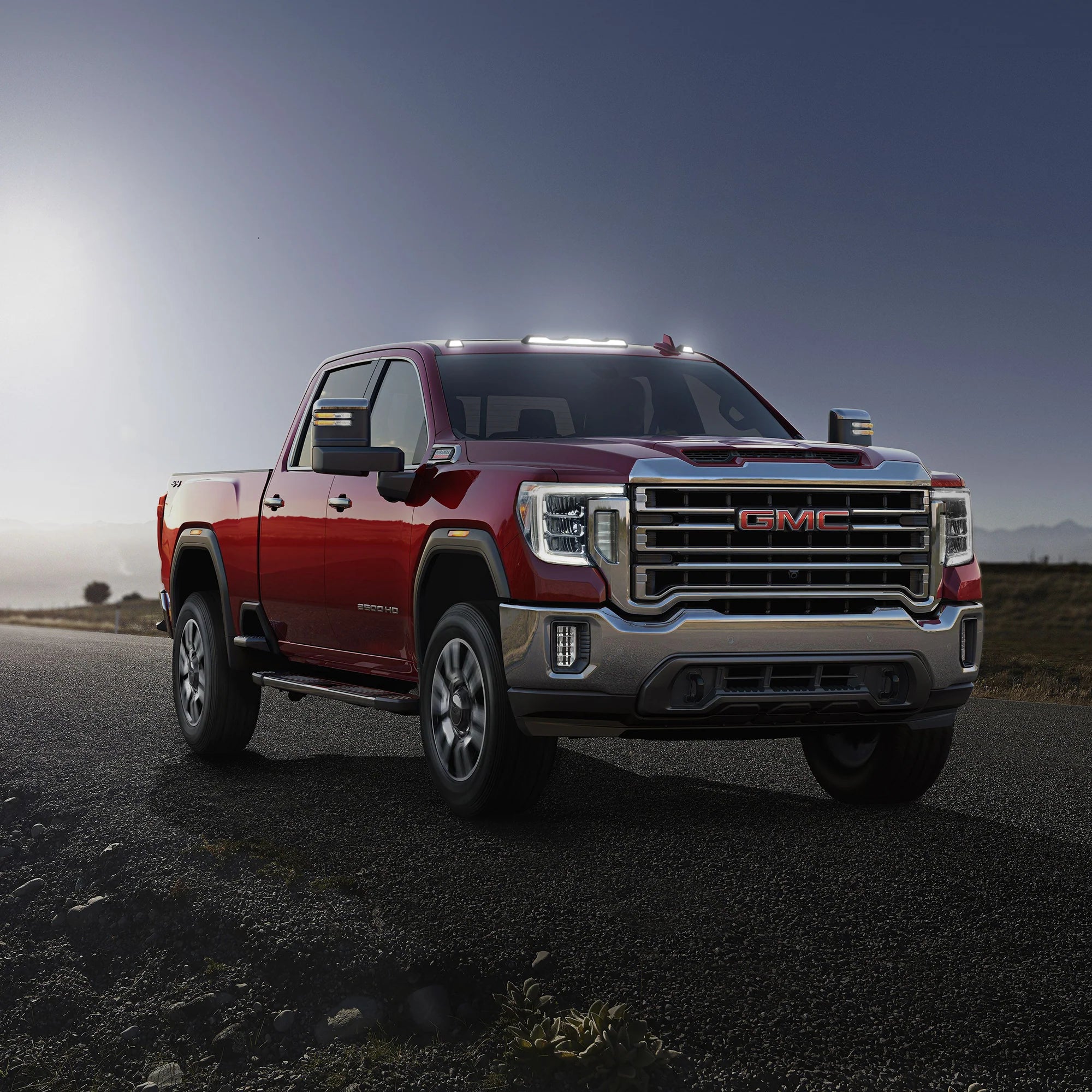 GMC & Chevy 20-25 4th Gen Heavy Duty 3-Piece Smoked Cab Roof Light Lens with RGB Multi-Color High Power LEDs - OEM Replacement for Truck Cab Lights - Perfect for Off-Roading & Night Driving