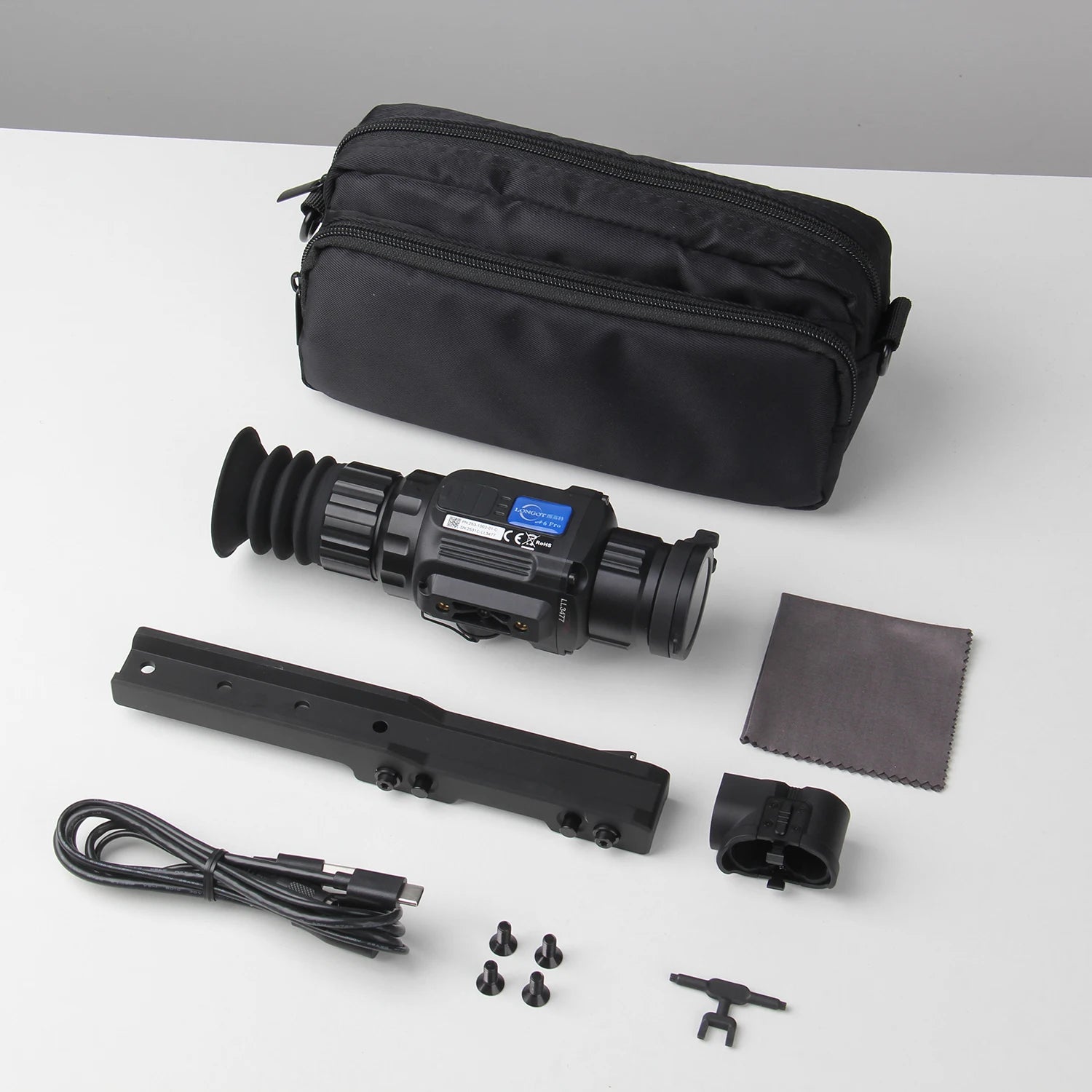 LONGOT A6 PRO Thermal Imaging Riflescope - Hunting Rifle Scope with Night Vision & Sight Imager Camera for Outdoor Hunting, Wildlife Observation, and Nighttime Security Surveillance