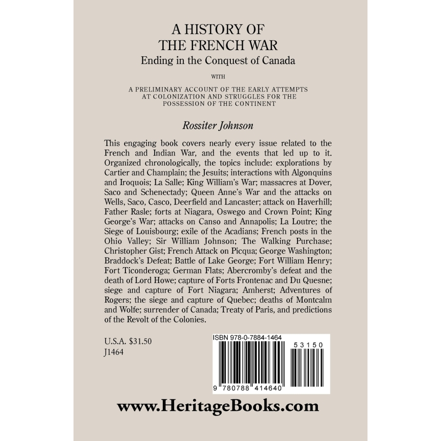 A History of the French War: The Conquest of Canada - Perfect for History Buffs & Students | Great Gift for Military History Enthusiasts