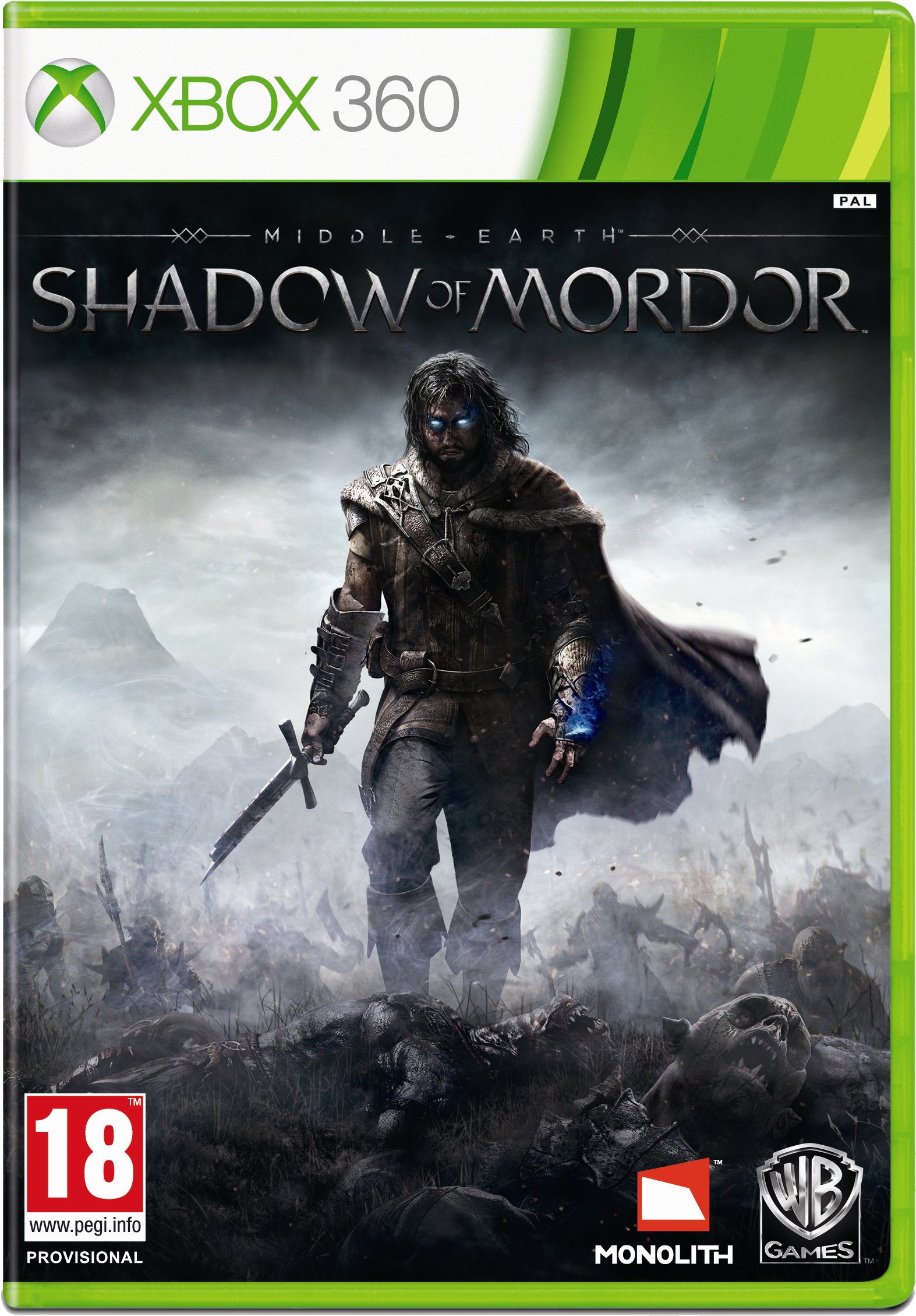 Middle-Earth: Shadow of Mordor - Xbox 360 Game | Action-Adventure RPG | Epic Lord of the Rings Battles | Perfect for Fantasy Gaming Enthusiasts