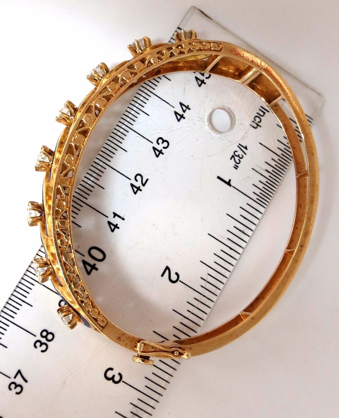 Victorian Style 14kt Gold Diamond Braided Bangle Bracelet - Handmade Interwoven Design for Women, Perfect for Weddings, Parties & Special Occasions