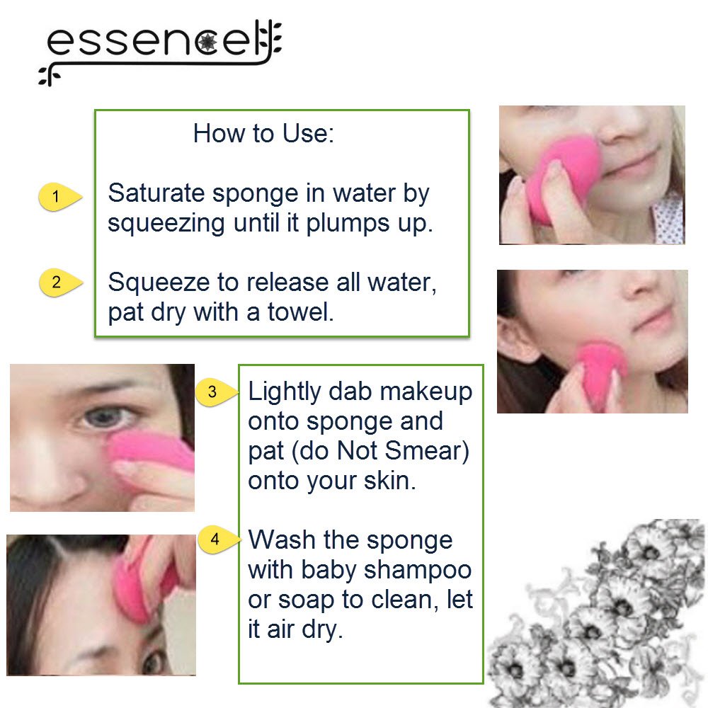 Professional Makeup Blender Sponges 2-Pack - Seamless Liquid Foundation Blender, Highlighter & Contour Sponge for Flawless Application | Perfect for Everyday Makeup & Professional Studio Use