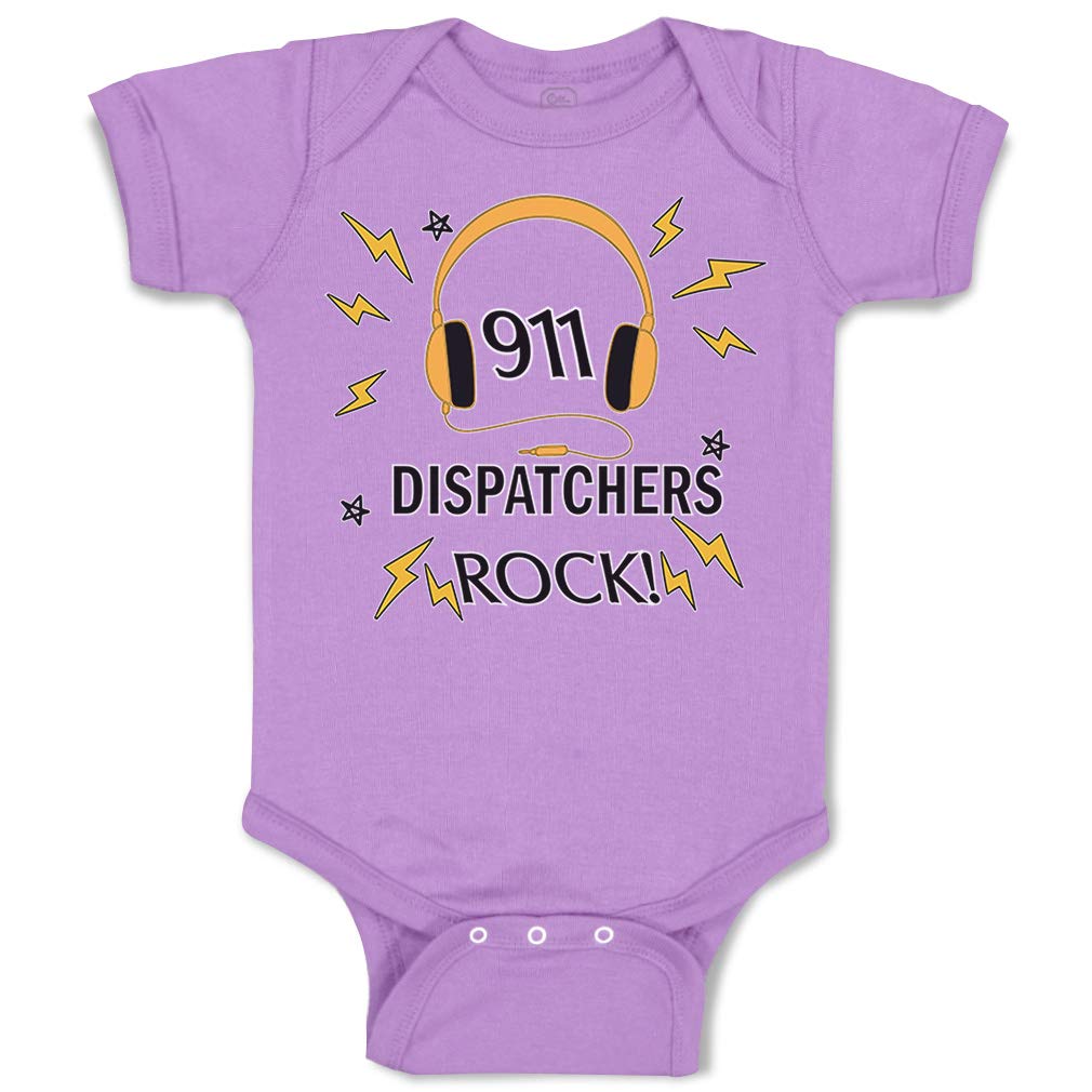 Custom Baby Bodysuit - Funny 911 Dispatchers Rock Cotton Onesie for Boys & Girls | Perfect for First Responder Apparel, Baby Shower Gifts & Everyday Wear