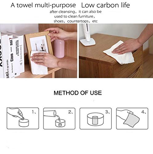 Ruihua 3 Pack Travel Disposable Compressed Towels - Quick Dry Portable Face & Bath Towels for Camping, Gym, Hiking & Beauty Cleansing - Mini Towel Set Gift