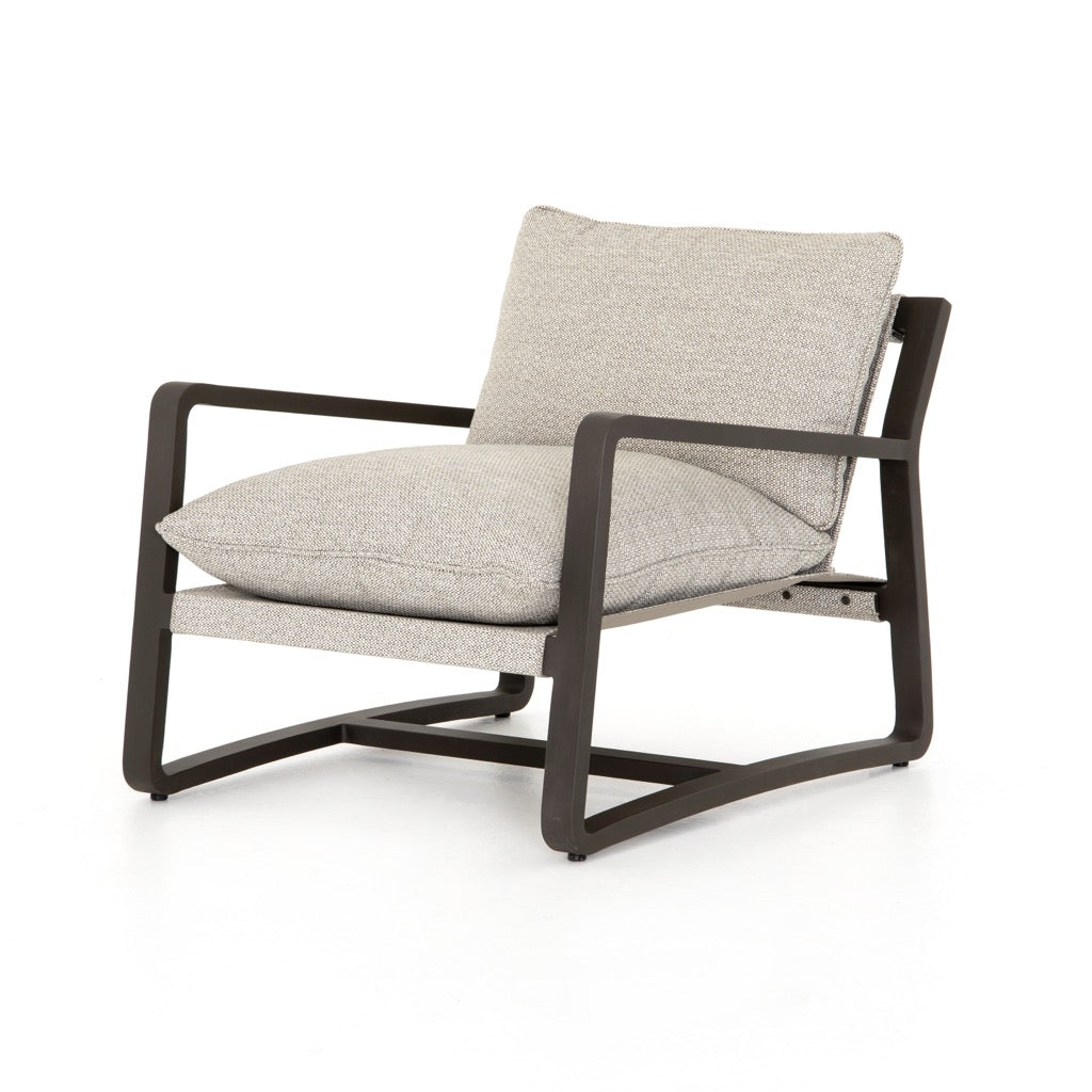 Faye Ash Outdoor Patio Chair - Comfortable & Durable Garden Lounge Chair for Backyard, Poolside, and Deck - Perfect for Relaxing Outdoors