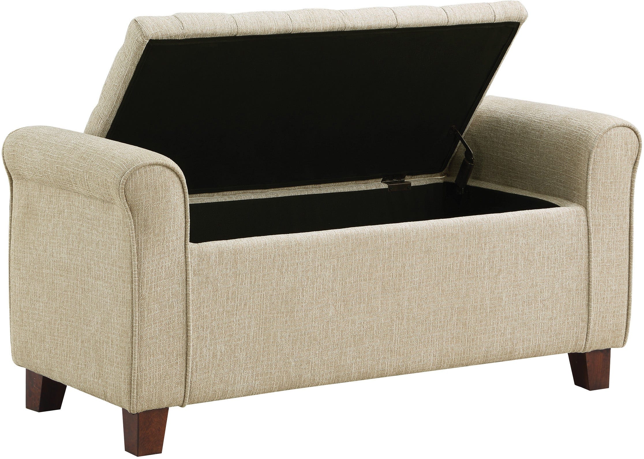 Office Star Crowder Storage Bench [CDR48] - Multifunctional Entryway Bench with Hidden Storage for Shoes, Hats & More - Perfect for Home, Office or Mudroom Organization