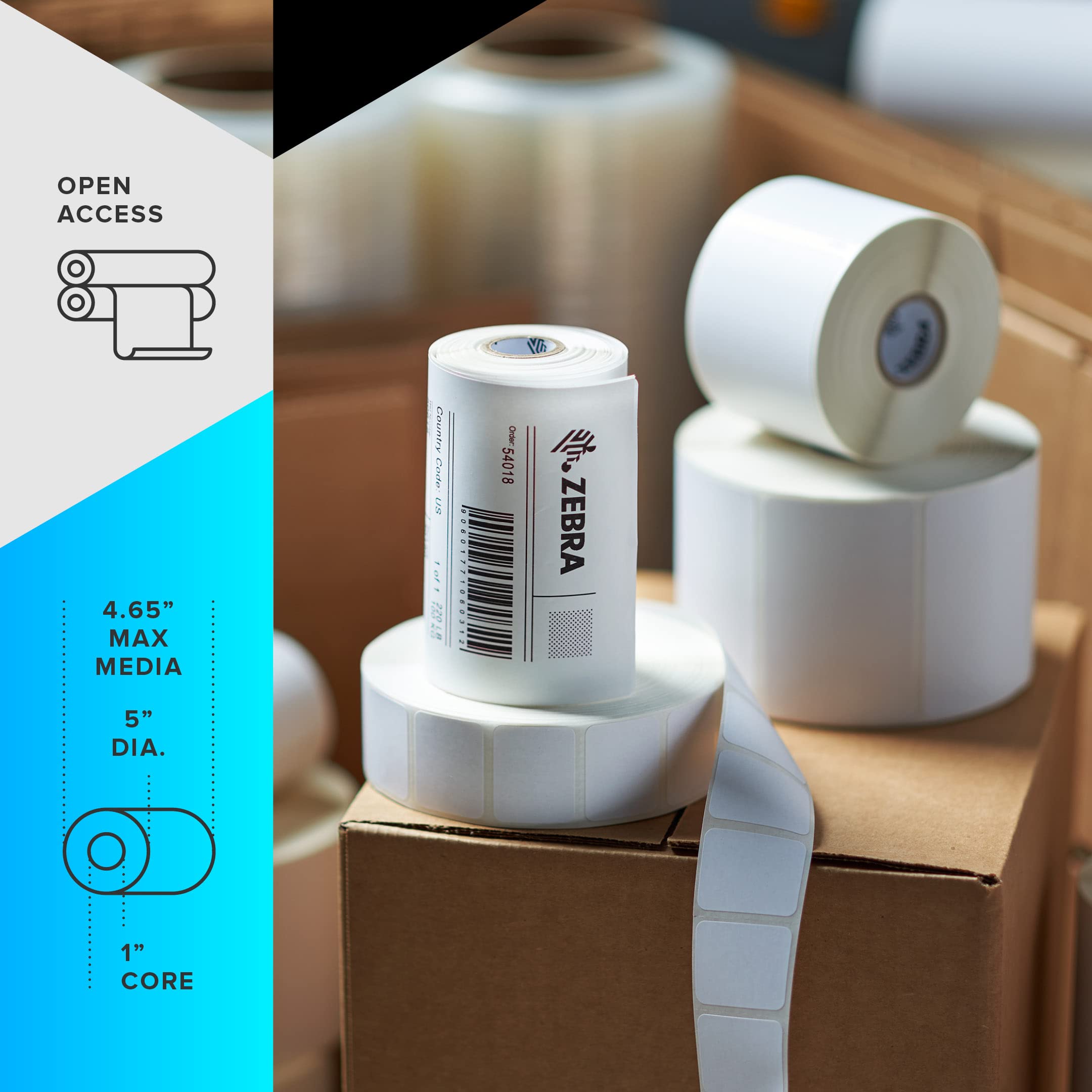 ZEBRA ZD421 4-inch Thermal Transfer Desktop Printer - 203 dpi Resolution, USB Connectivity (ZD4A042-301M00EZ) - Perfect for Shipping Labels, Barcode Printing & Retail Receipts