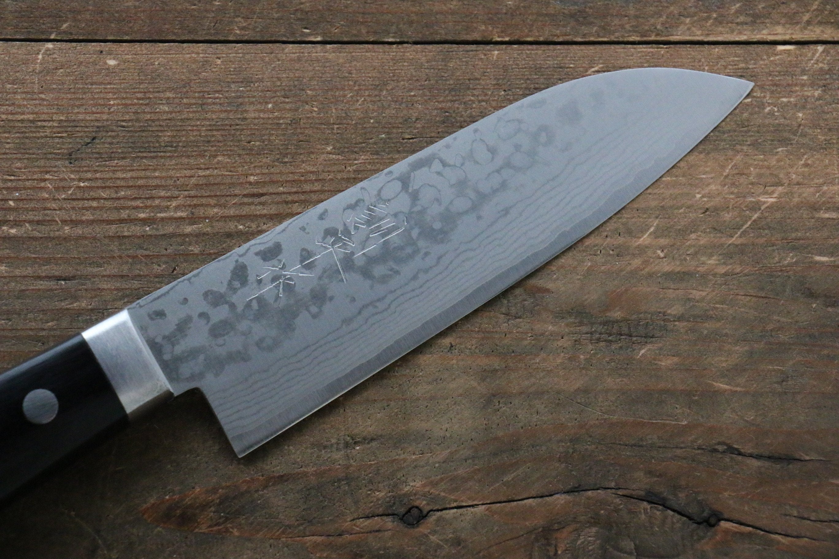 Premium Kunihira Sairyu VG10 Damascus Santoku Knife 5.3