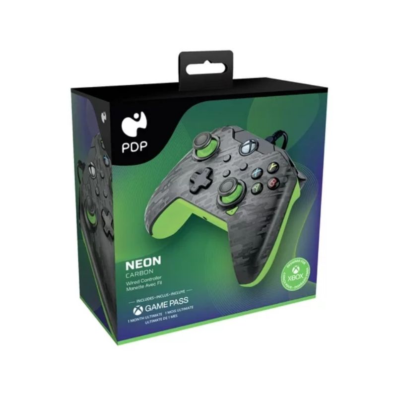 PowerA Wired Controller for Xbox Series X/S with Neon Carbon Design - Perfect for Gaming, Streaming & Competitive Play