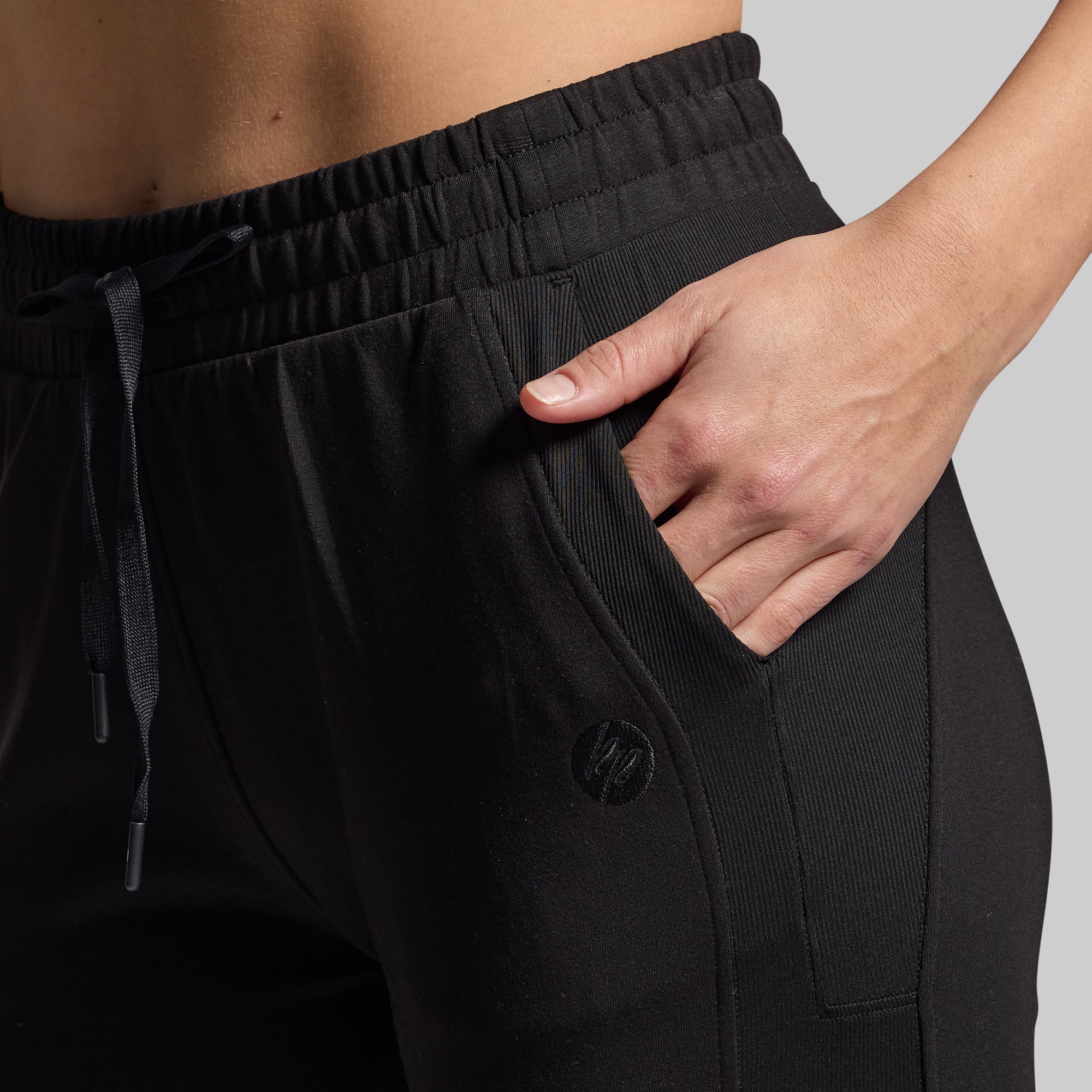 Women's Soft Lounge Lux Jogger Pants - Black - Comfortable Stretchy Casual Sweatpants for Yoga, Home, Travel & Relaxation
