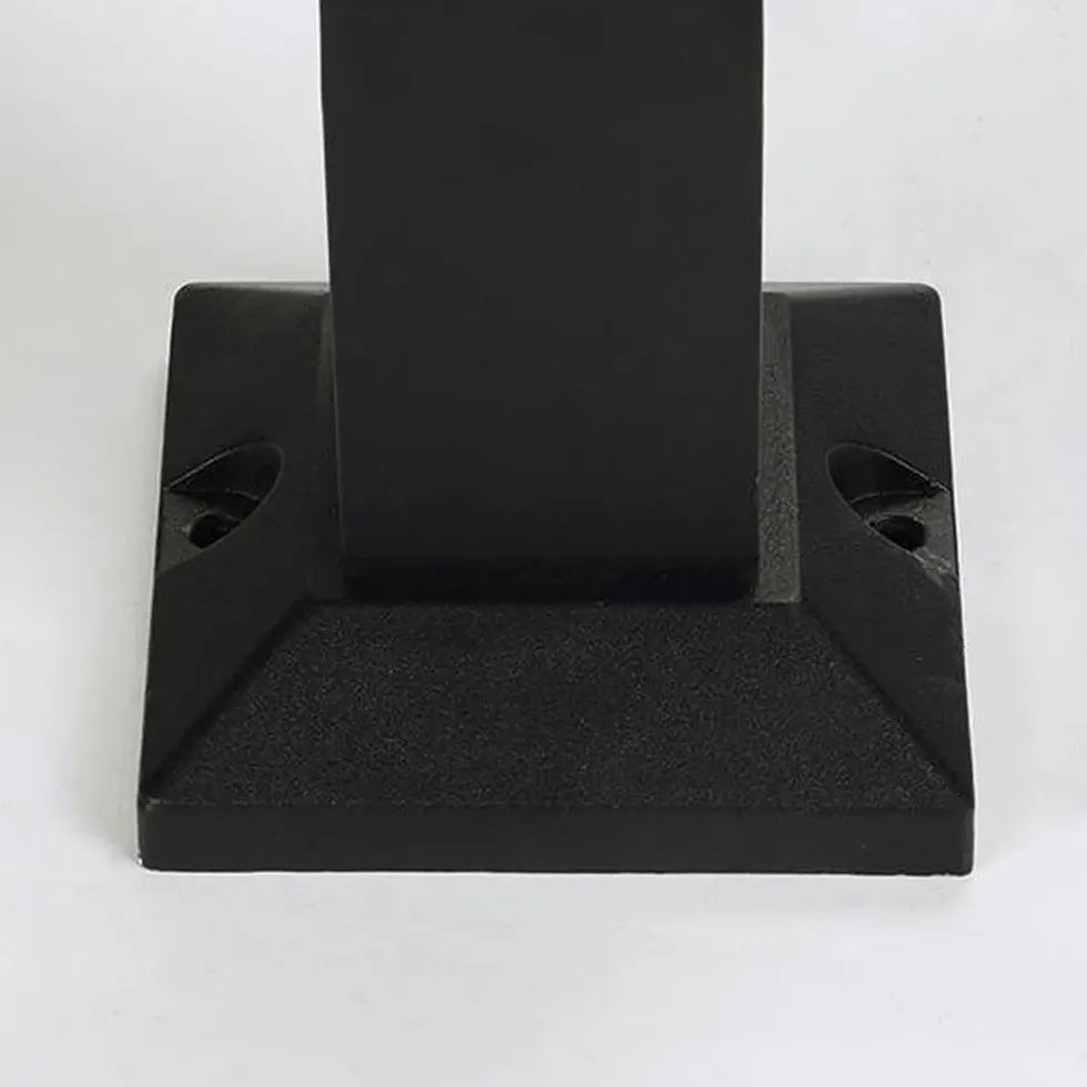 Outdoor LED Sensor Bollard Lights - Rectangular Solar Powered Garden Path Lighting for Driveway, Walkway, and Landscape