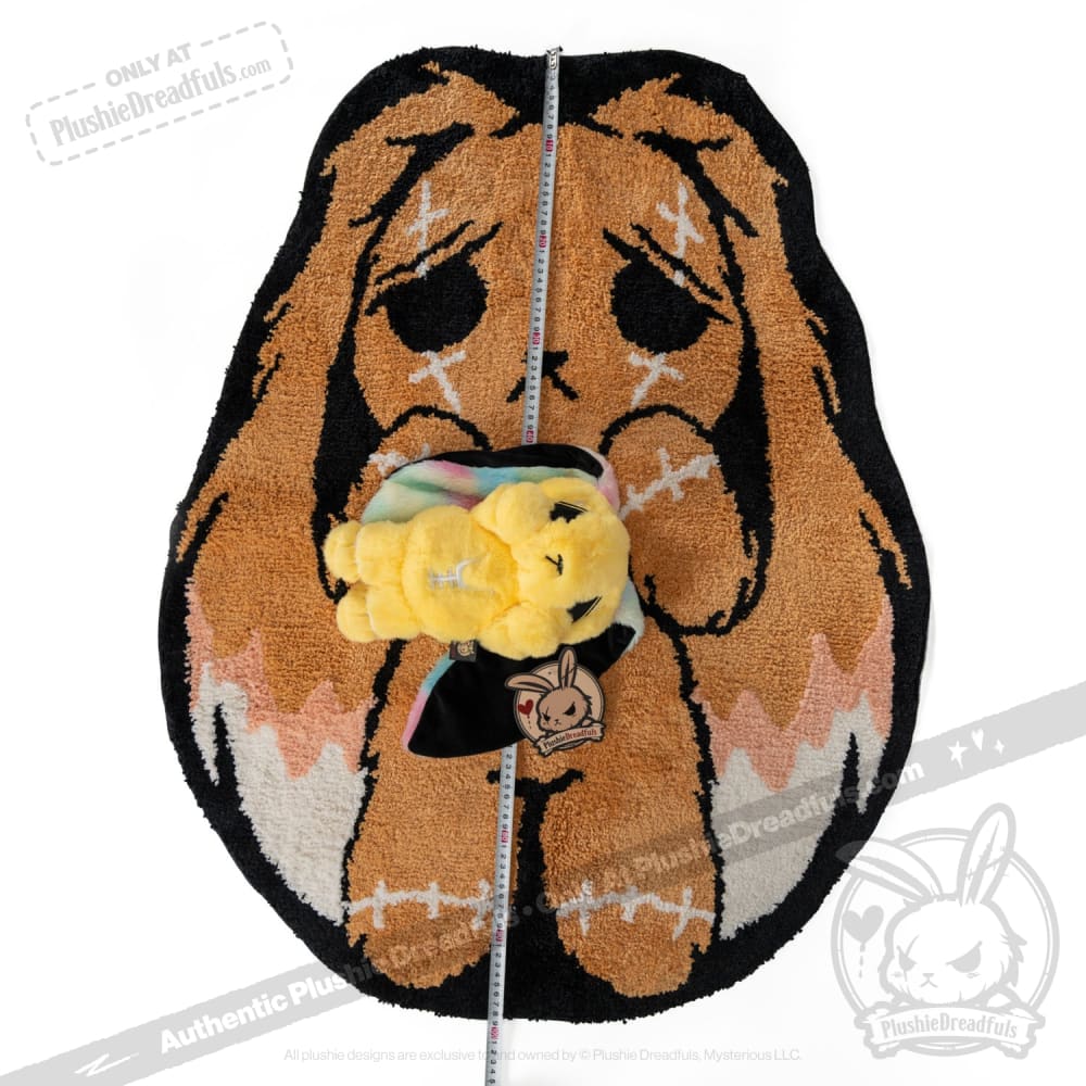 Soft Plush Anxiety Relief Rabbit Rug - Cozy Comfort for Stress & Relaxation - Perfect for Bedroom, Nursery, or Meditation Space