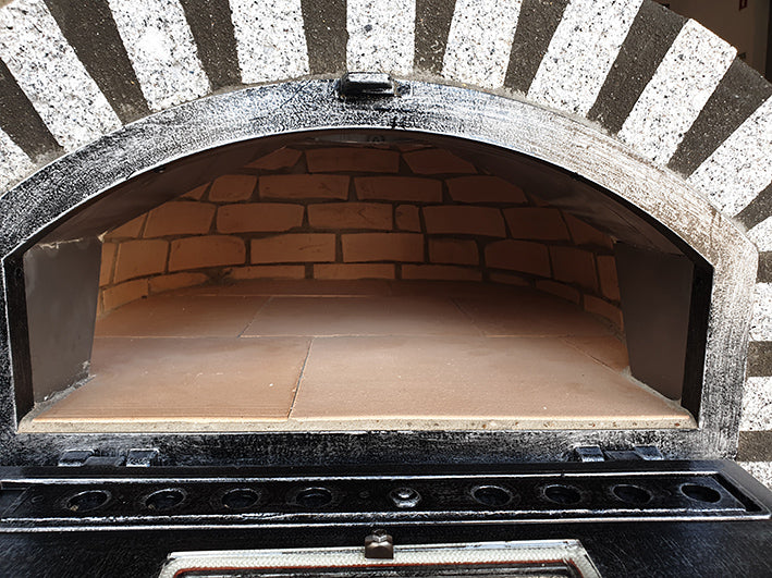 Premium PIZZAIOLI AZUL Granite Outdoor Pizza Oven – High-Temperature Wood Fire & Gas Pizza Maker for Backyard, Patio & Outdoor Cooking