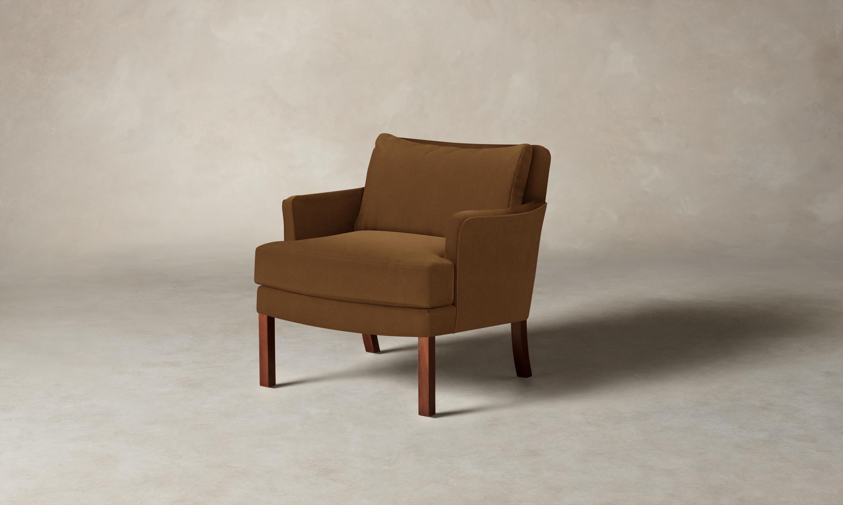 Kaye Chair - Premium Performance Velvet Upholstery in Cider Color - Perfect for Living Rooms, Bedrooms & Home Offices