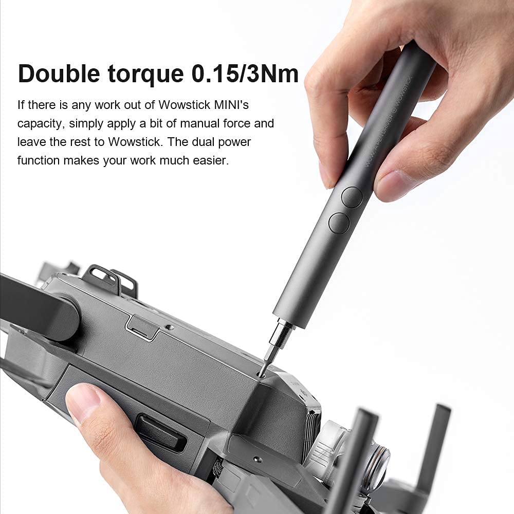Wowstick Mini Cordless Rechargeable Electric Screwdriver Set with 3 LED Lights - 23 Precision Bits for Electronics Repair, DIY Projects & Home Improvement