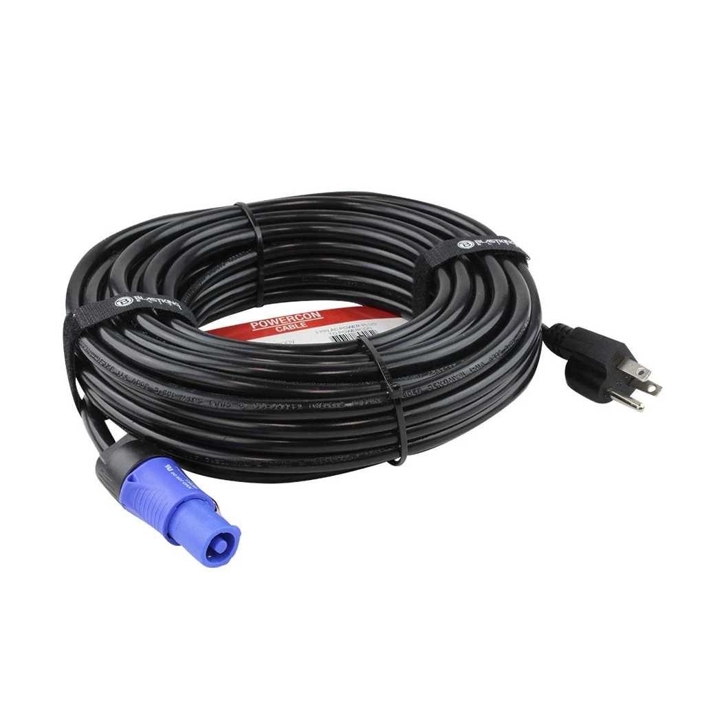 Blastking C1PCON 3 Pin AC Power Plug to Powercon Cable - Professional Audio Equipment Power Cord for Stage Lighting & DJ Gear