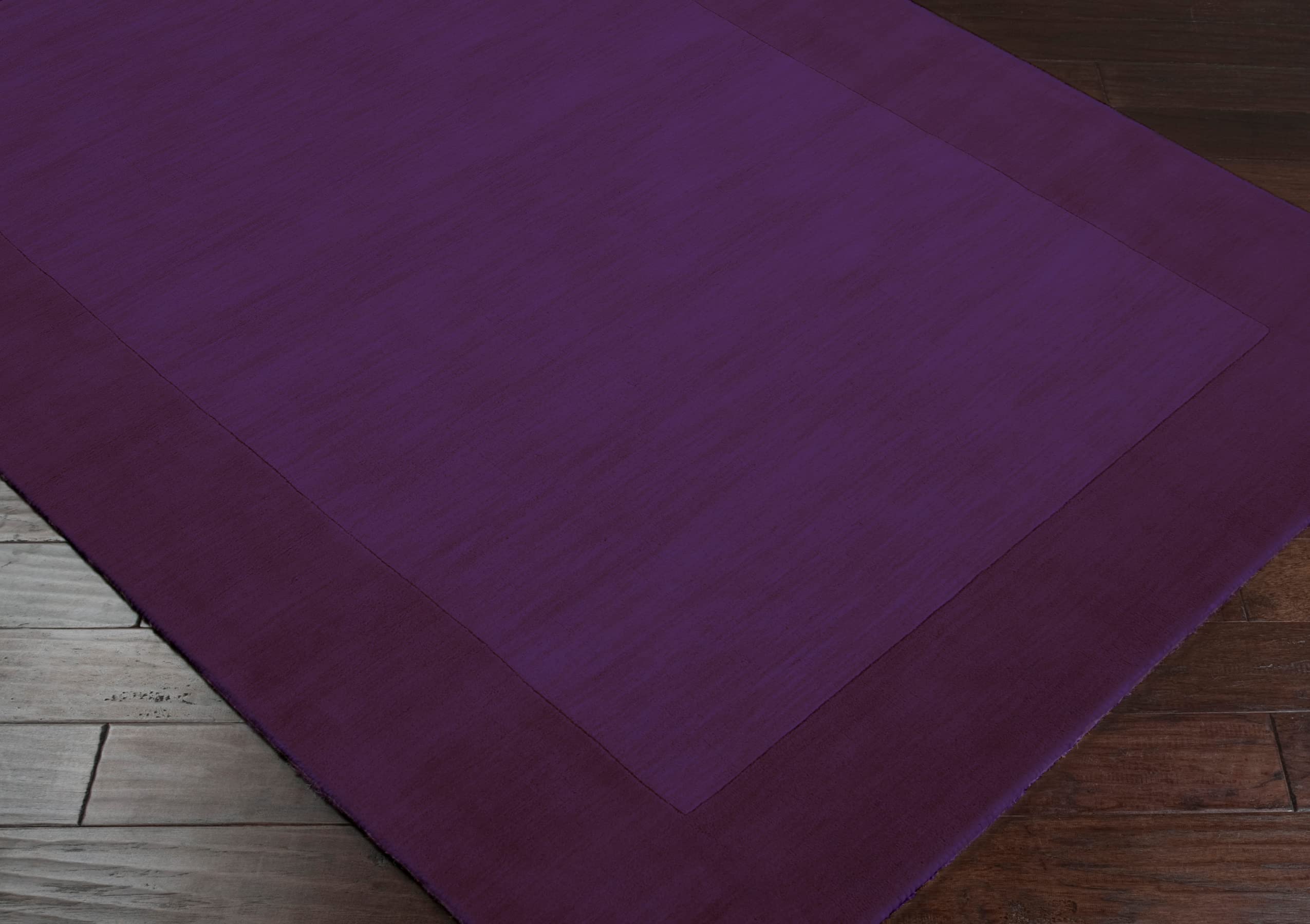 Mark&Day Modern Violet Wool Runner Rug 2'6
