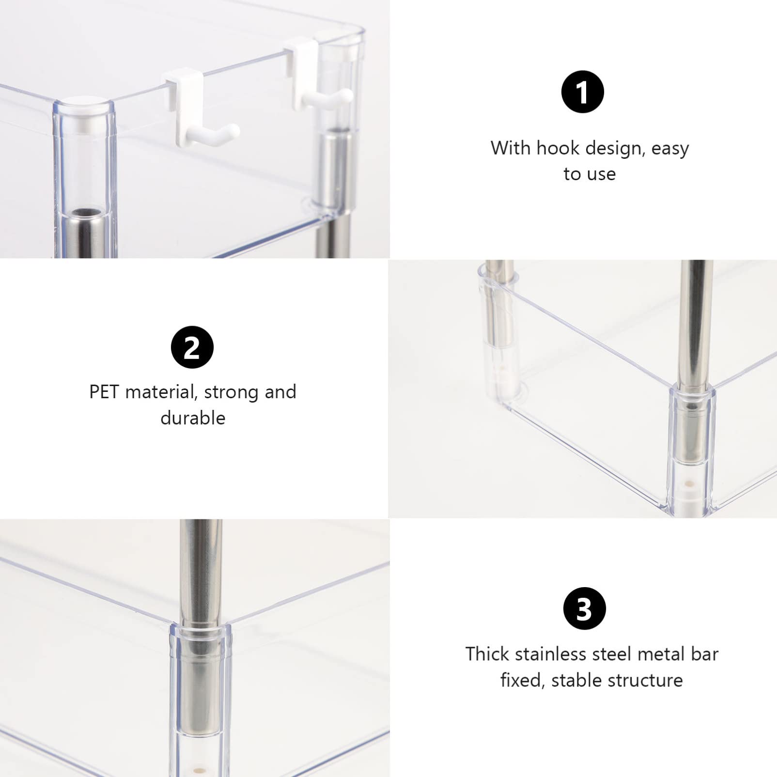 Zerodeko 2-Tier Desktop Storage Rack & Organizer Tray - Vanity, Bathroom, Makeup & Office Shelf - Space-Saving Home & Office Organization Solution - Perfect for Cosmetics, Stationery & Small Essentials