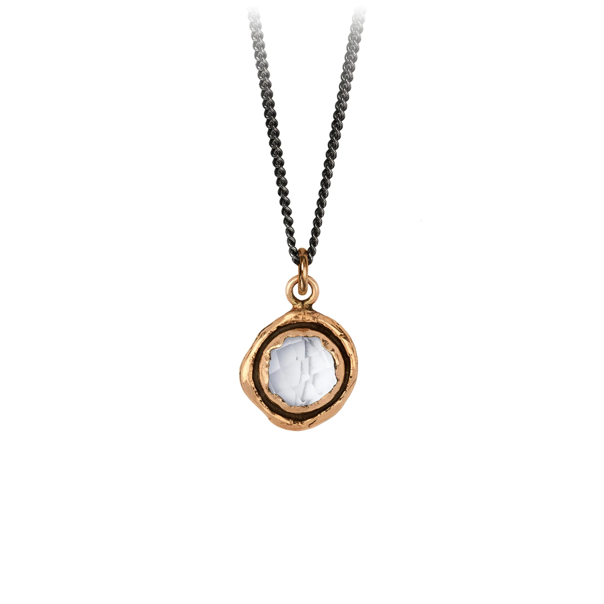 Faceted Stone Talisman Necklace - Natural Gemstone Pendant for Protection & Good Luck - Perfect for Spiritual Healing, Meditation & Energy Balancing
