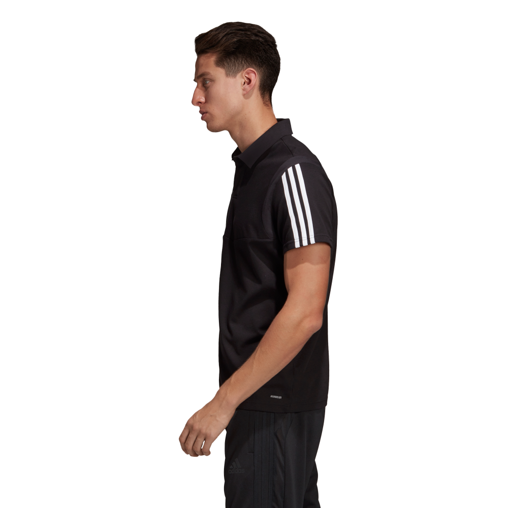 Adidas Men's Tiro 19 Performance Polo Shirt - Black/White - Moisture-Wicking & Breathable for Soccer, Training & Casual Wear