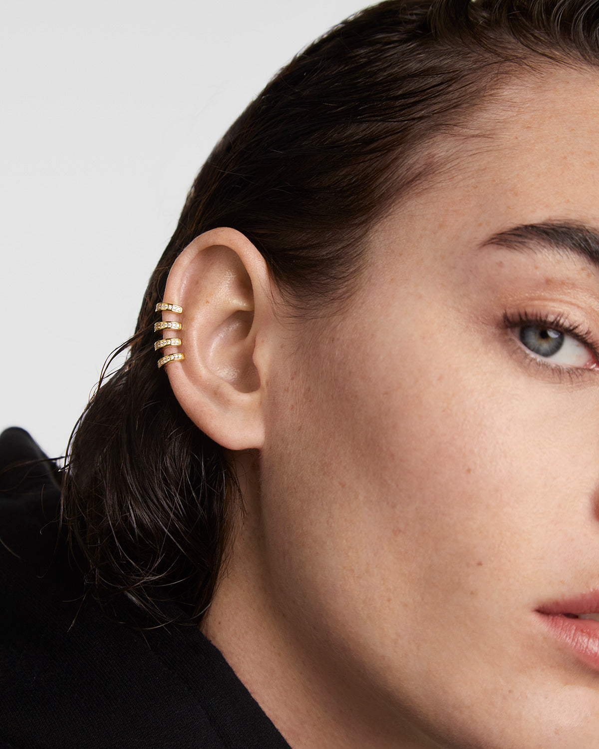 GRID 1 Thunder Ear Cuff - Trendy Punk Gothic Ear Cuff Jewelry for Women - Perfect for Concerts, Parties & Gothic Fashion Accessories