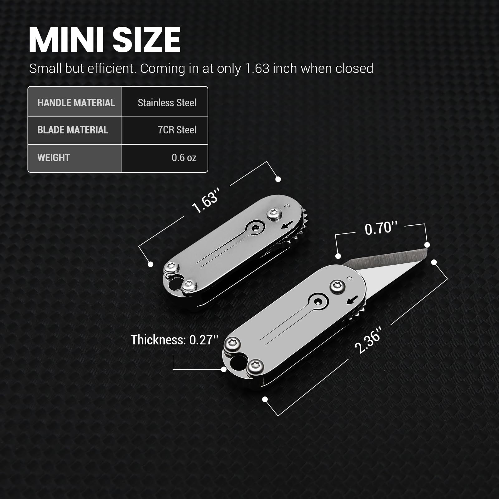 Small Keychain Pocket Knife - Mini Folding Knife & Box Cutter | Cool EDC Gadget with Unique Design | Tiny Everyday Carry Tool | Perfect Gift for Men & Women | Great for Camping, Hiking, and Outdoor Adventures