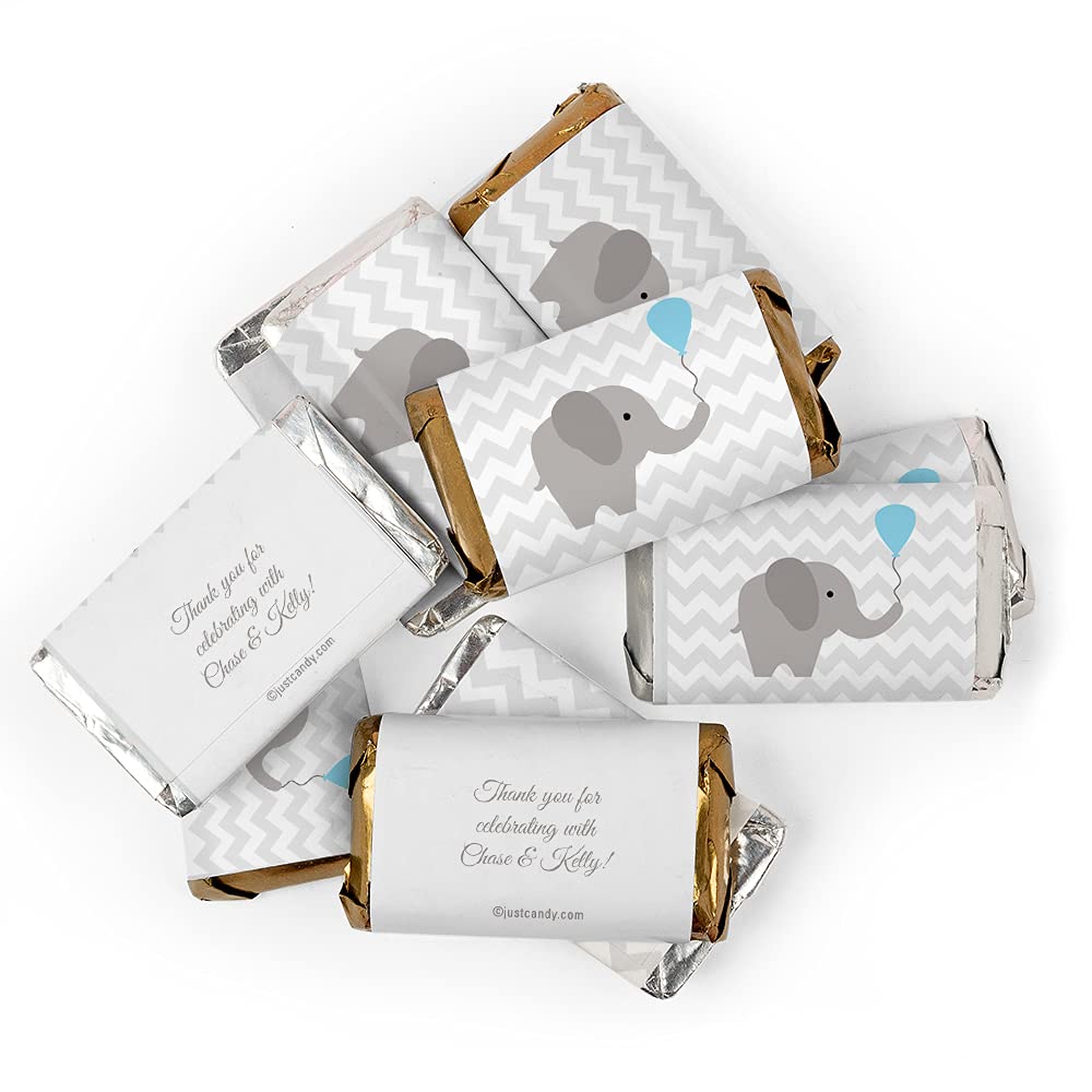 14lb Bulk Blue Boy Baby Shower Candy Buffet - Elephant Theme Party Supplies (Serves 24-36 Guests) for Gender Reveal, Newborn Celebrations & Birthday Parties