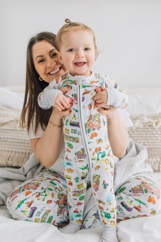 Richard Scarry's Busyworld™ Busytown Map Zip Romper - Cute Baby Boys & Girls Jumpsuit for Playtime, Daycare & Outdoor Adventures