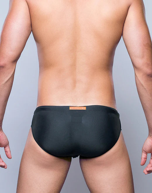 2EROS Core Swim Briefs for Men - Midnight Grey - Comfortable & Stylish Swimwear for Pool, Beach & Water Sports
