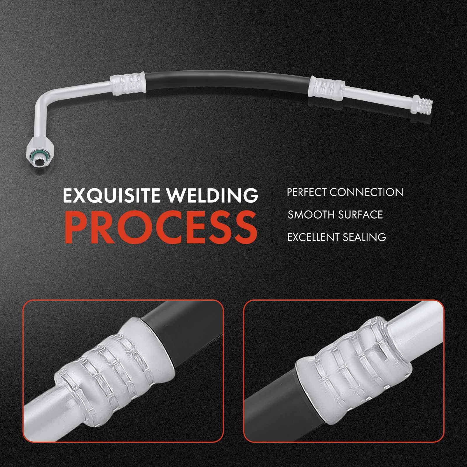 Premium A/C Liquid Line Hose Assembly for Ford E-150 E-250 Econoline Club Wagon Super Duty | Condenser to Evaporator Replacement | No Orifice Tube | Perfect for AC System Repairs & Maintenance