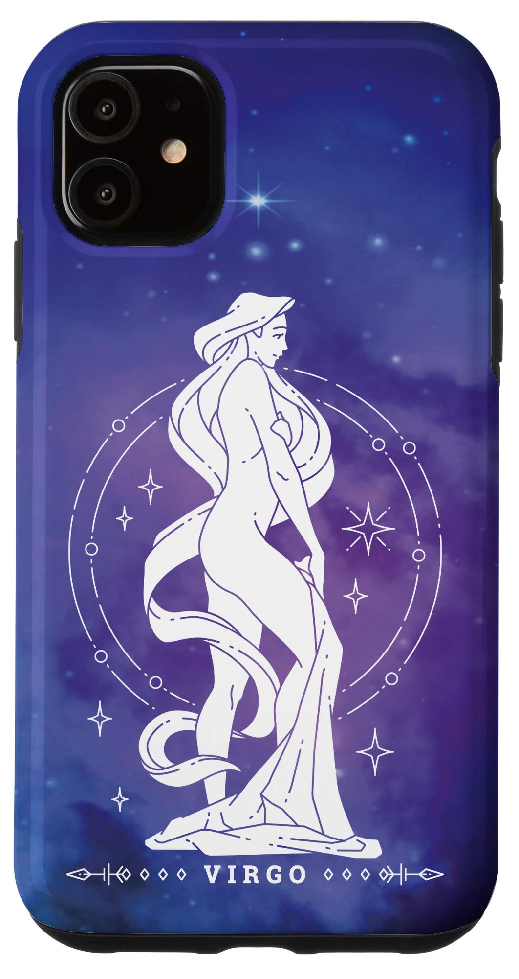 iPhone 11 Case for Women - Virgo Zodiac Sign with Cosmic Galaxy Design - Perfect Gift for Virgo Women, Birthday & Horoscope Lovers - Compatible with iPhone 11 (2019) - Protective Phone Cover for Daily Use & Fashion Accessory