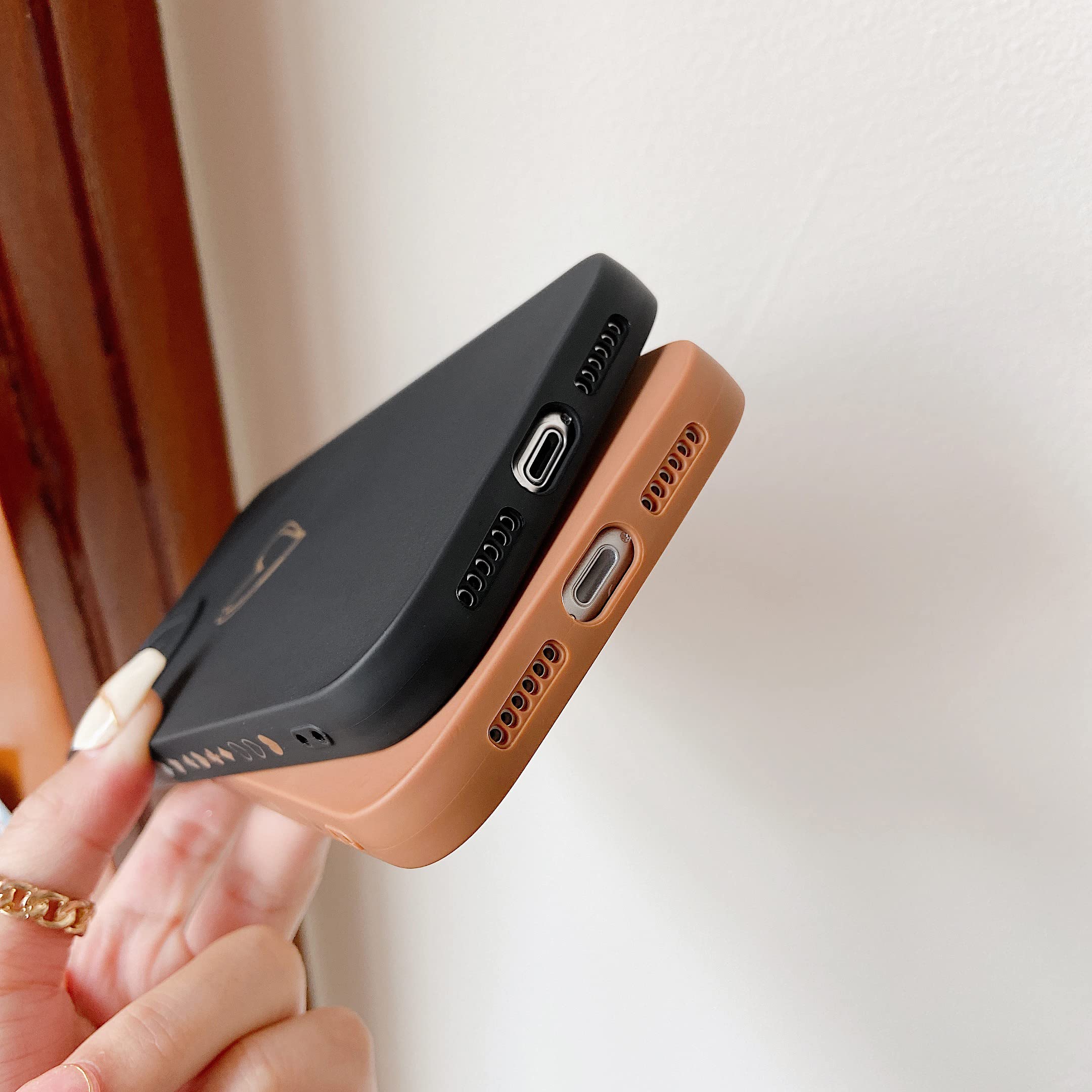 Qokey iPhone 11 Case 6.1 Inch (2019 Model) - Cute Heart Design Shockproof TPU Cover with Camera Protection | Anti-Scratch & Anti-Fingerprint | Perfect Gift for Women & Girls (Black) | Great for Daily Use, Travel & Outdoor Activities