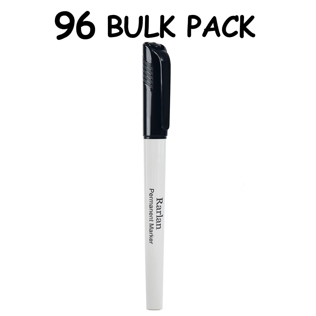 Fine Point Black Permanent Markers Bulk Pack (96 Count) - Ideal for Office & Art