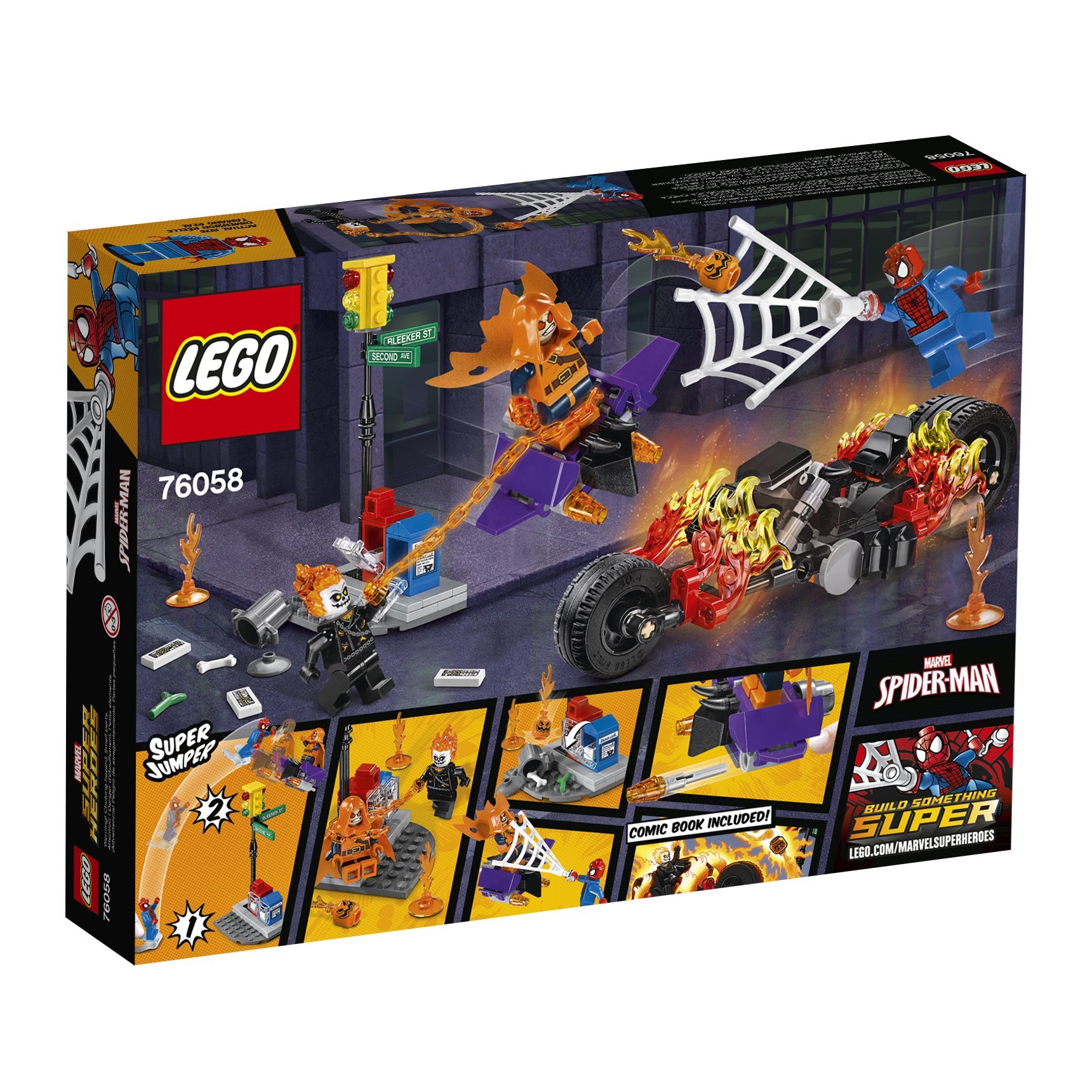 LEGO Marvel Super Heroes Spider-Man: Ghost Rider Team-up 76058 Building Toy Set for Kids – Perfect for Superhero Play, Collectibles & Creative Fun