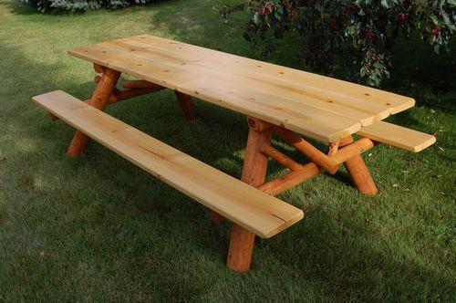 Premium Outdoor Picnic Table - Waterproof & Weather-Resistant for Backyard, Garden, Camping & Patio - Heavy Duty Wooden Picnic Bench for Family Gatherings & Outdoor Dining