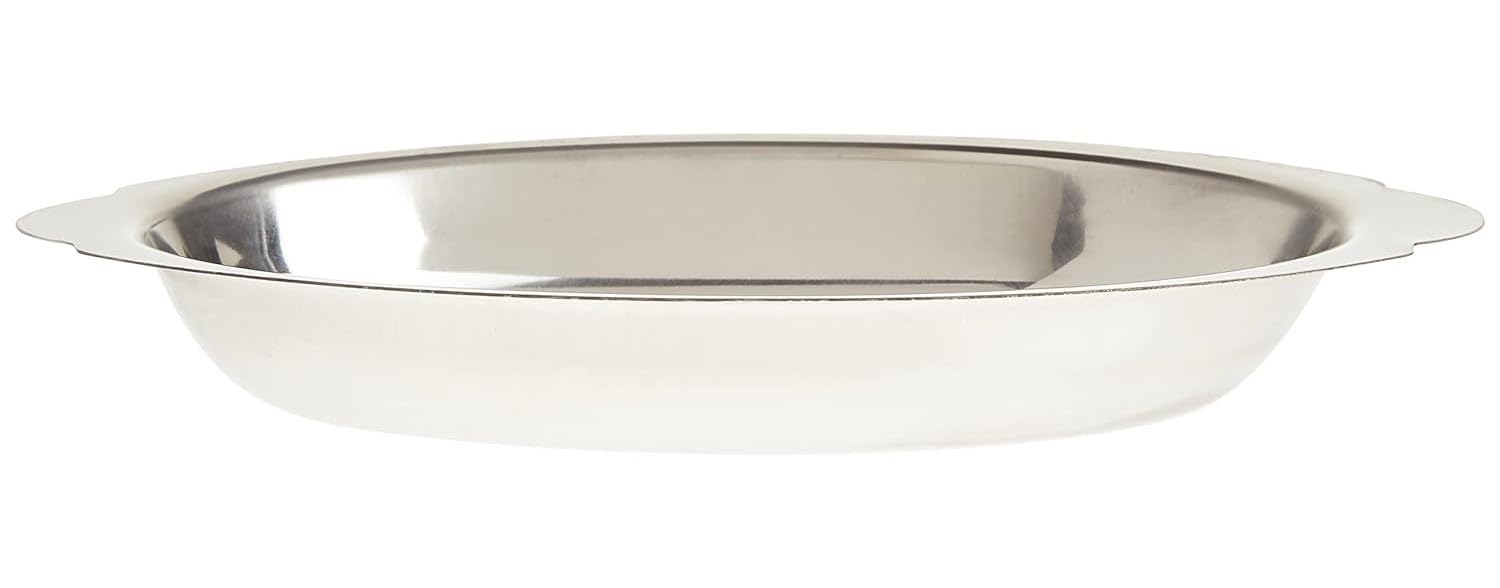 Soro Essentials - 2-Piece 15 oz Stainless Steel Oval Au Gratin Dish Set for Individual Servings - Perfect for Casseroles, Lasagna, Cobblers & More - Ideal for Dinner Parties, Holiday Meals & Family Gatherings