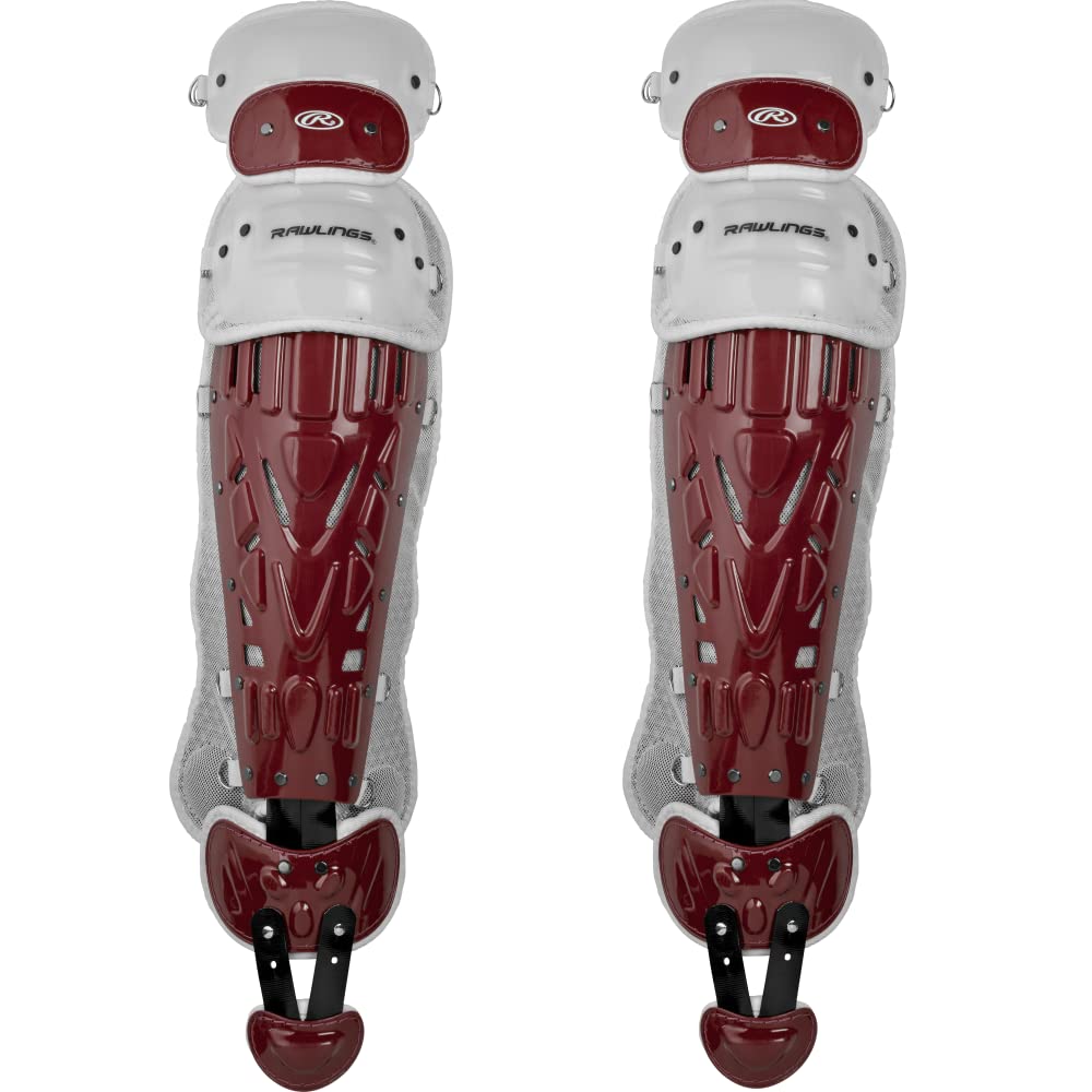 Rawlings Velo Catcher's Leg Guards - Adult & Intermediate Baseball Gear for Catchers - Multiple Color Options - Perfect for Training, Games & Professional Play