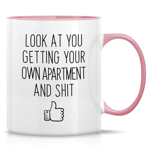 HWM004 - White Mug with Pink Handle and Inner