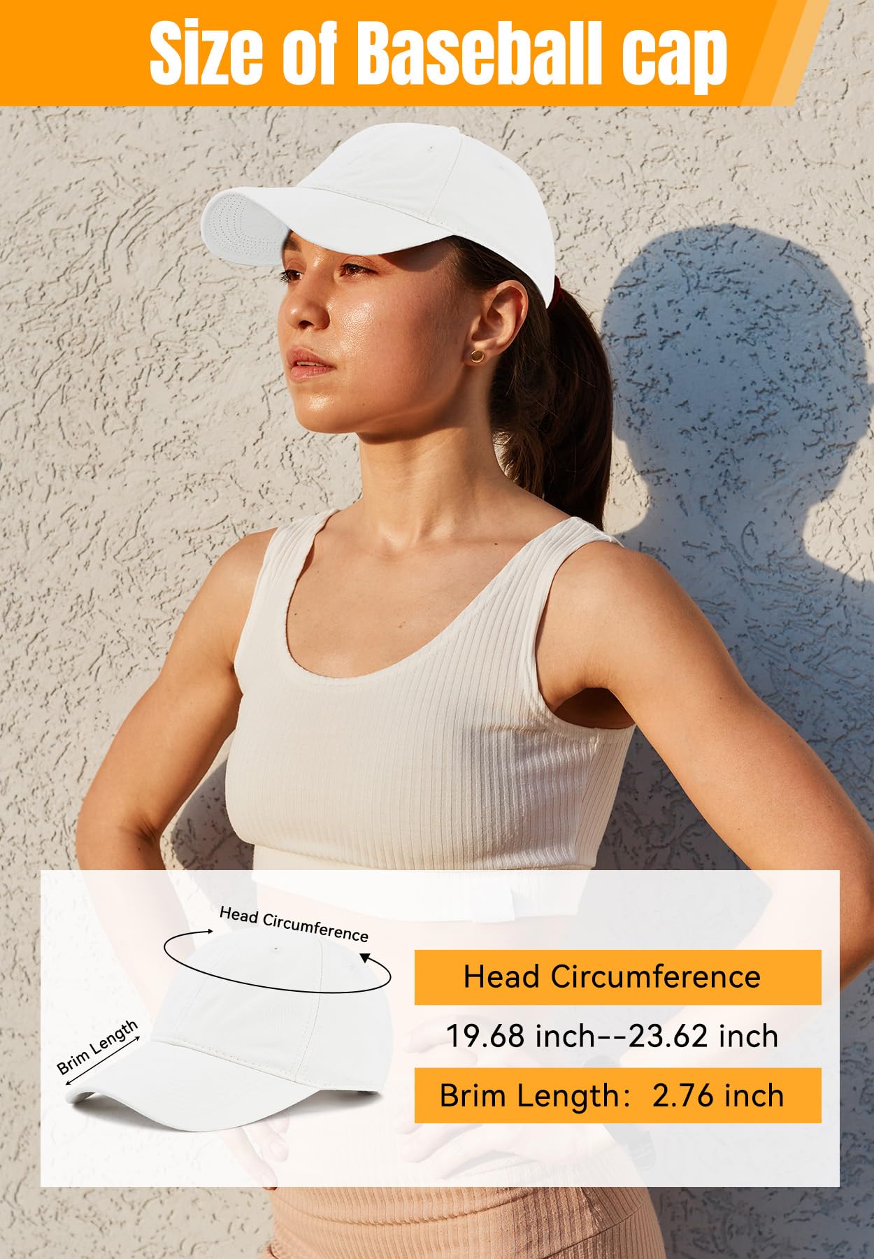 Zando Unisex Classic Baseball Cap - Adjustable Cotton Sports Hat for Men & Women - Perfect for Golf, Running, Outdoor Activities & Casual Wear