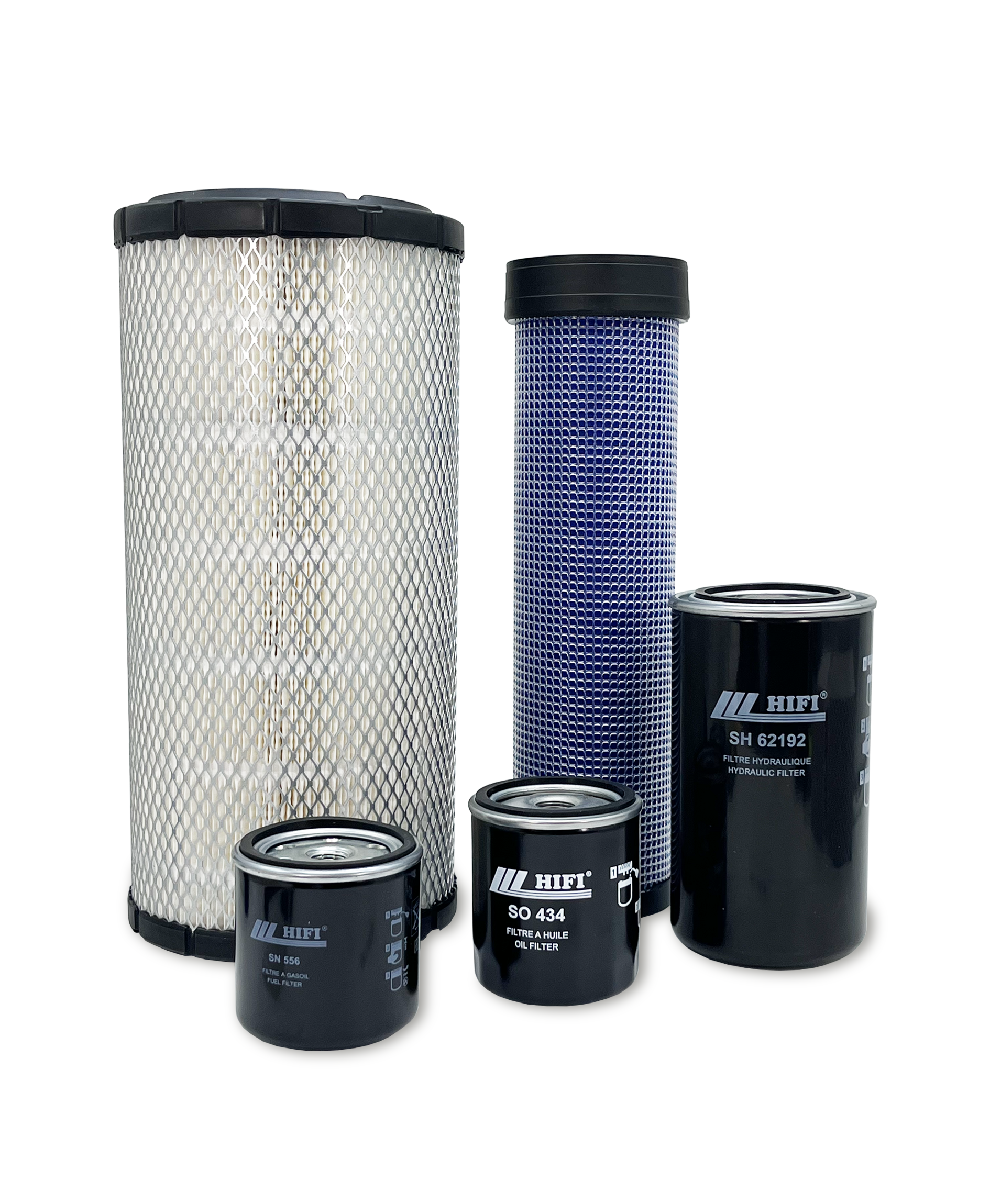 HERO® Maintenance Filter Kit for Takeuchi TW80 Wheel Loader - Air, Oil & Hydraulic Filters Replacement Set for Construction Equipment