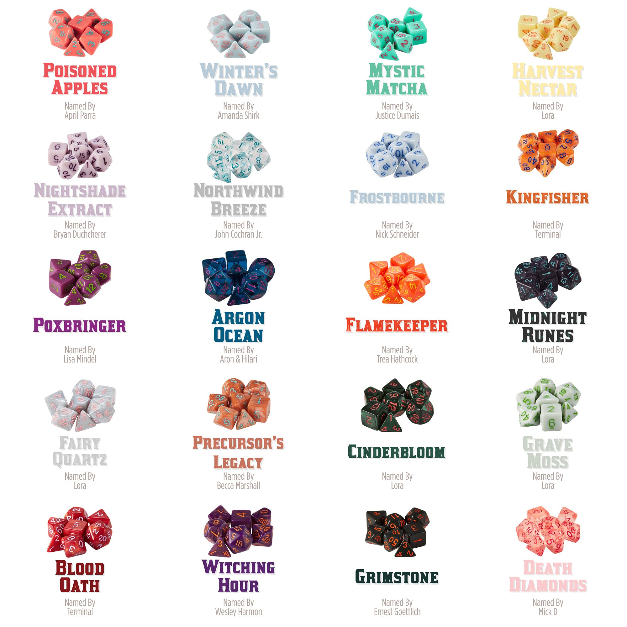 Series IV 100+ Polyhedral Dice Random Bag - 15 Sets of 7 Unique Colored Dice for TTRPG, DND, RPG Tabletop Games - Bulk D20, D12, D10, D00, D8, D6, D4 Dice - Perfect for Dungeons & Dragons, Pathfinder, and Role-Playing Game Nights