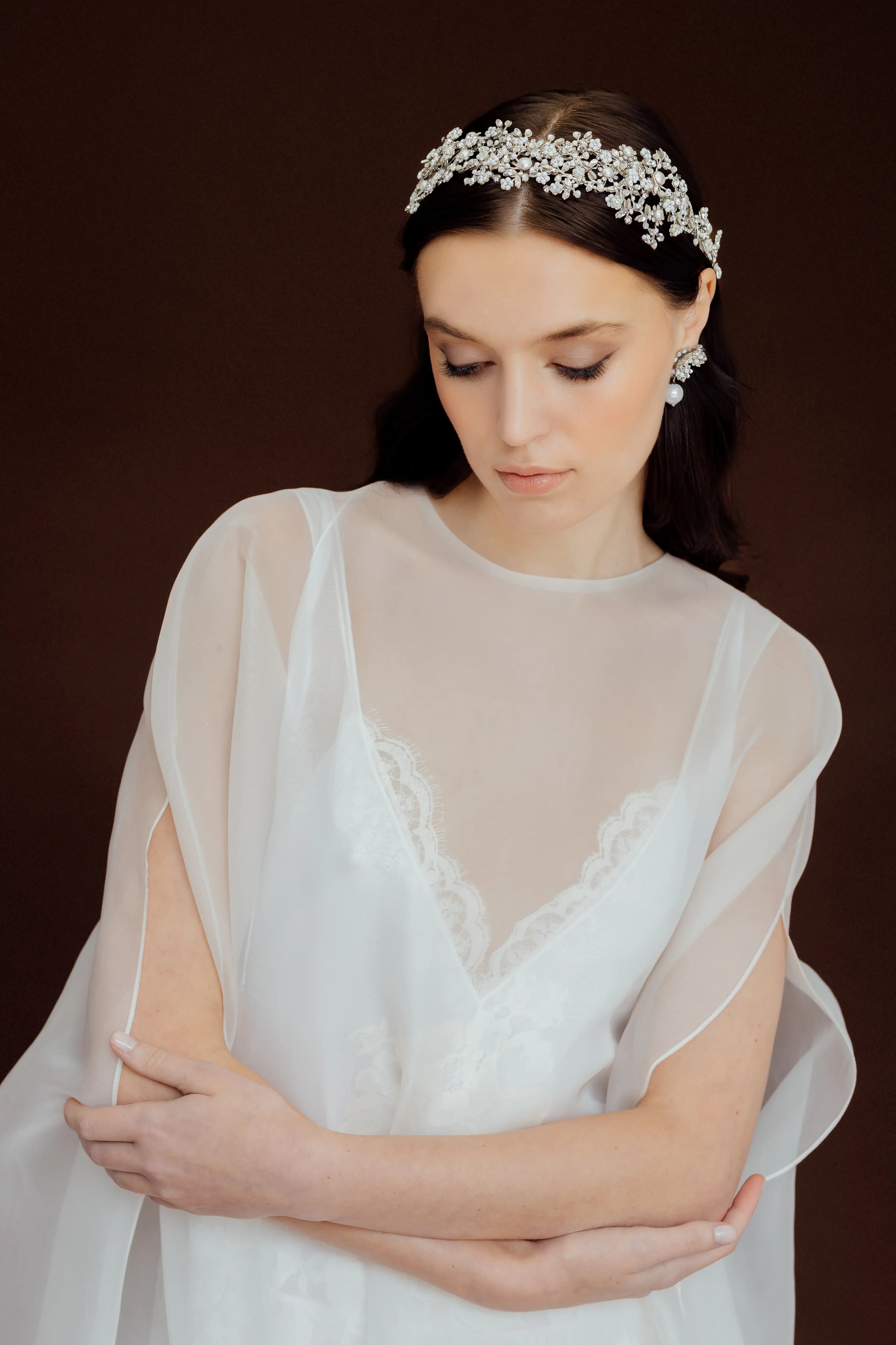 Whispers of Neruda Halo - Elegant Handcrafted Jewelry for Women | Perfect for Weddings, Parties & Special Occasions